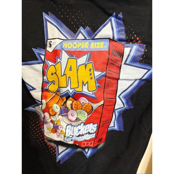 Slam Goods Unisex Bucket For Breakfast Graphic Pullover Hoodie Black Small - Picture 4 of 9